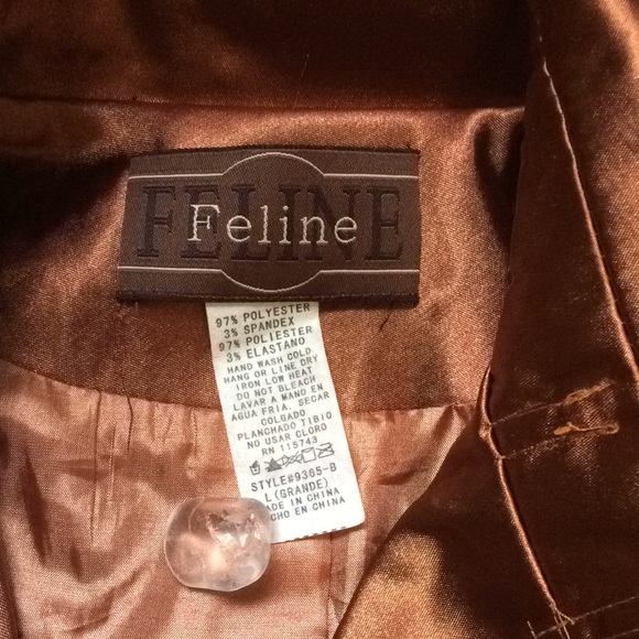 Vintage fit satin pea coat - Picture 5 of 5